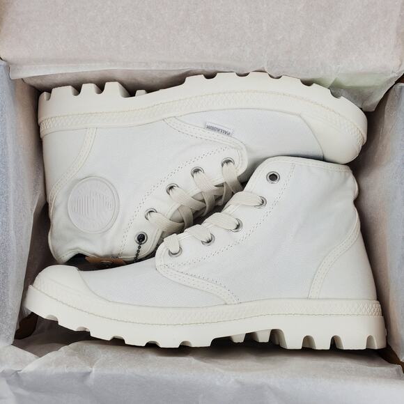 Palladium Unisex W8/M6.5 Pampa Hi Star White 92352-166-M New in Box - Picture 8 of 9